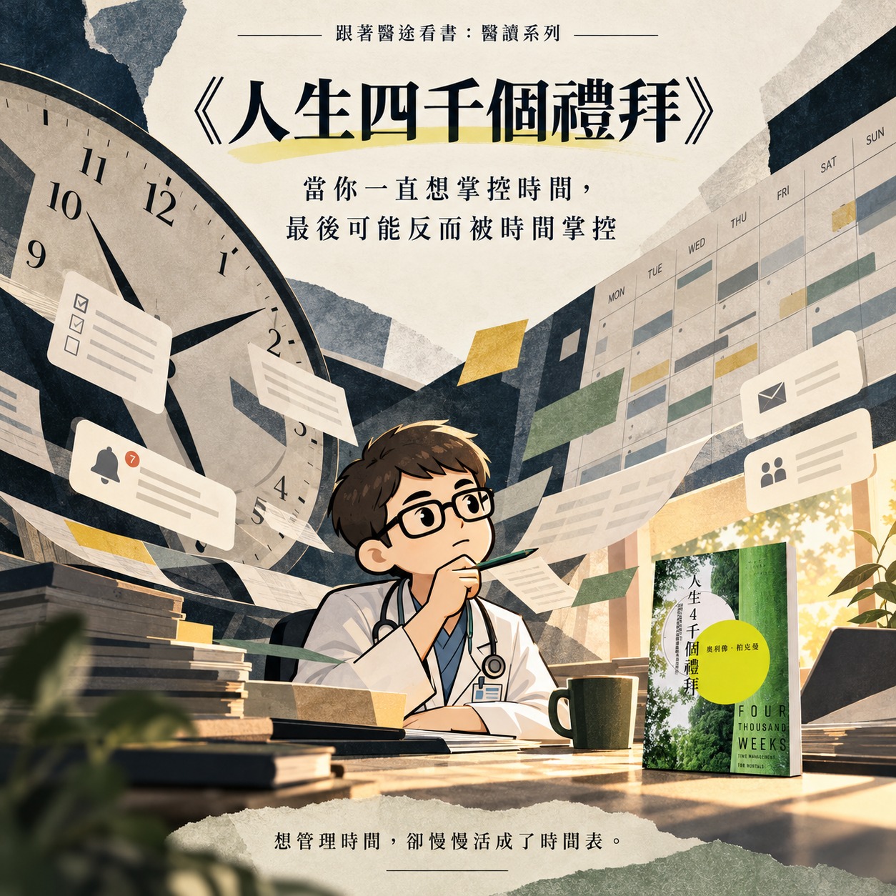 原始貼文配圖:《人生四千個禮拜》:想掌控時間,最後反而被時間掌控