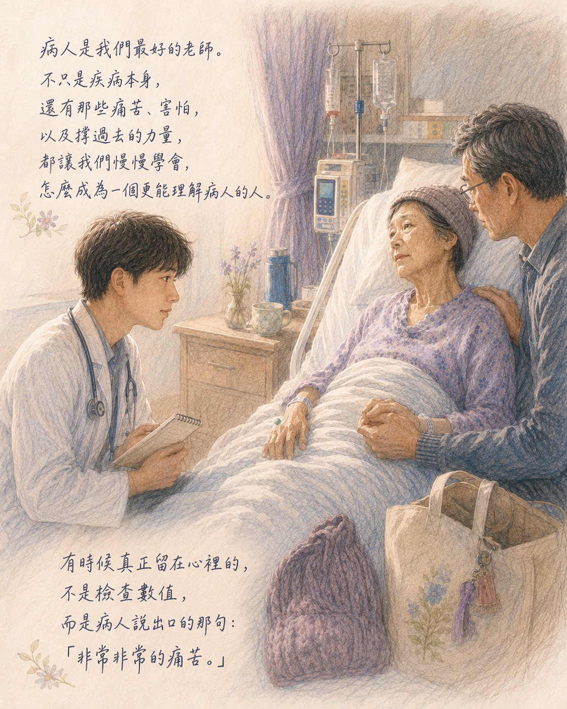 原始貼文配圖：病人是我們最好的老師：課本教不會的那一部分
